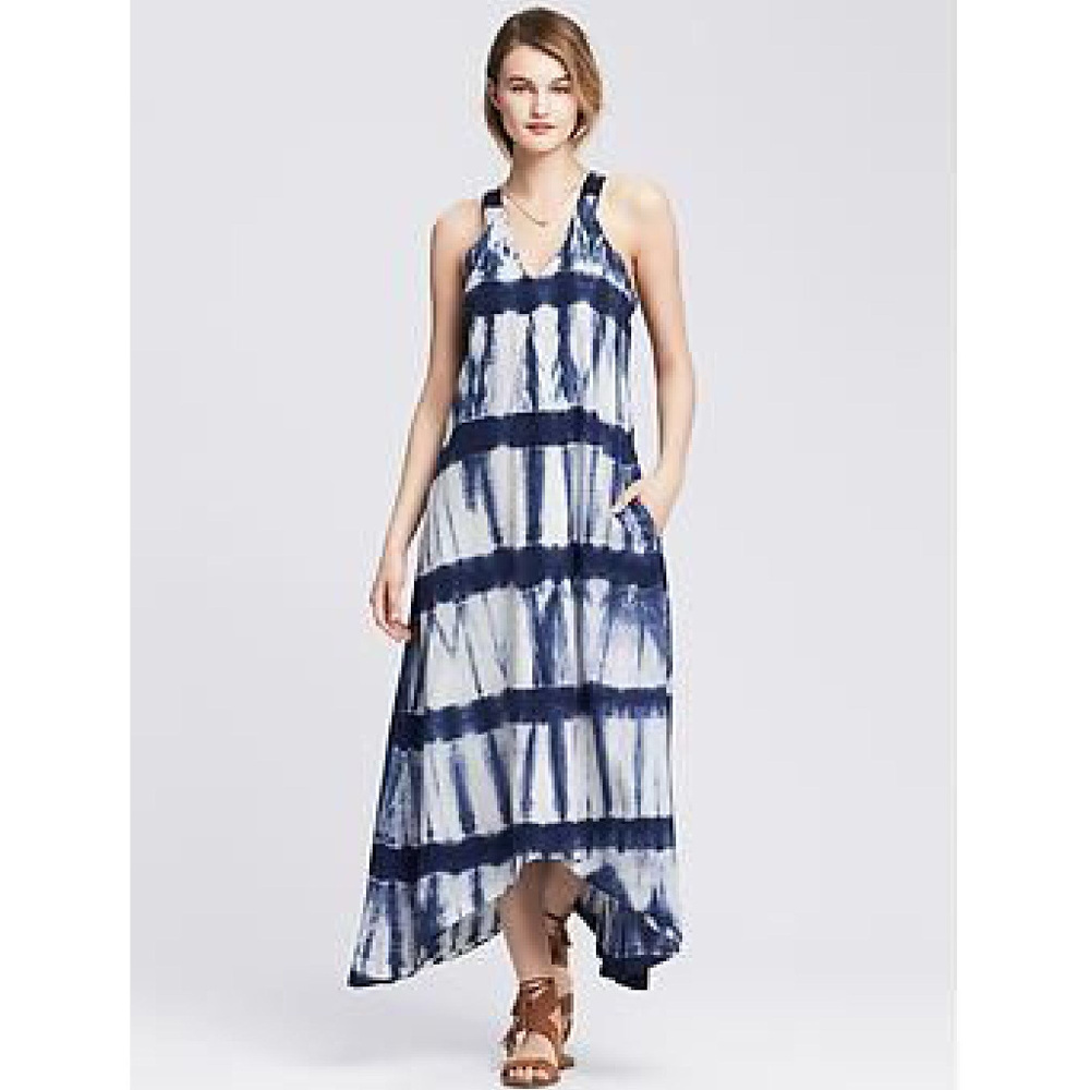 Banana Republic Shibori Patio Dress EUC